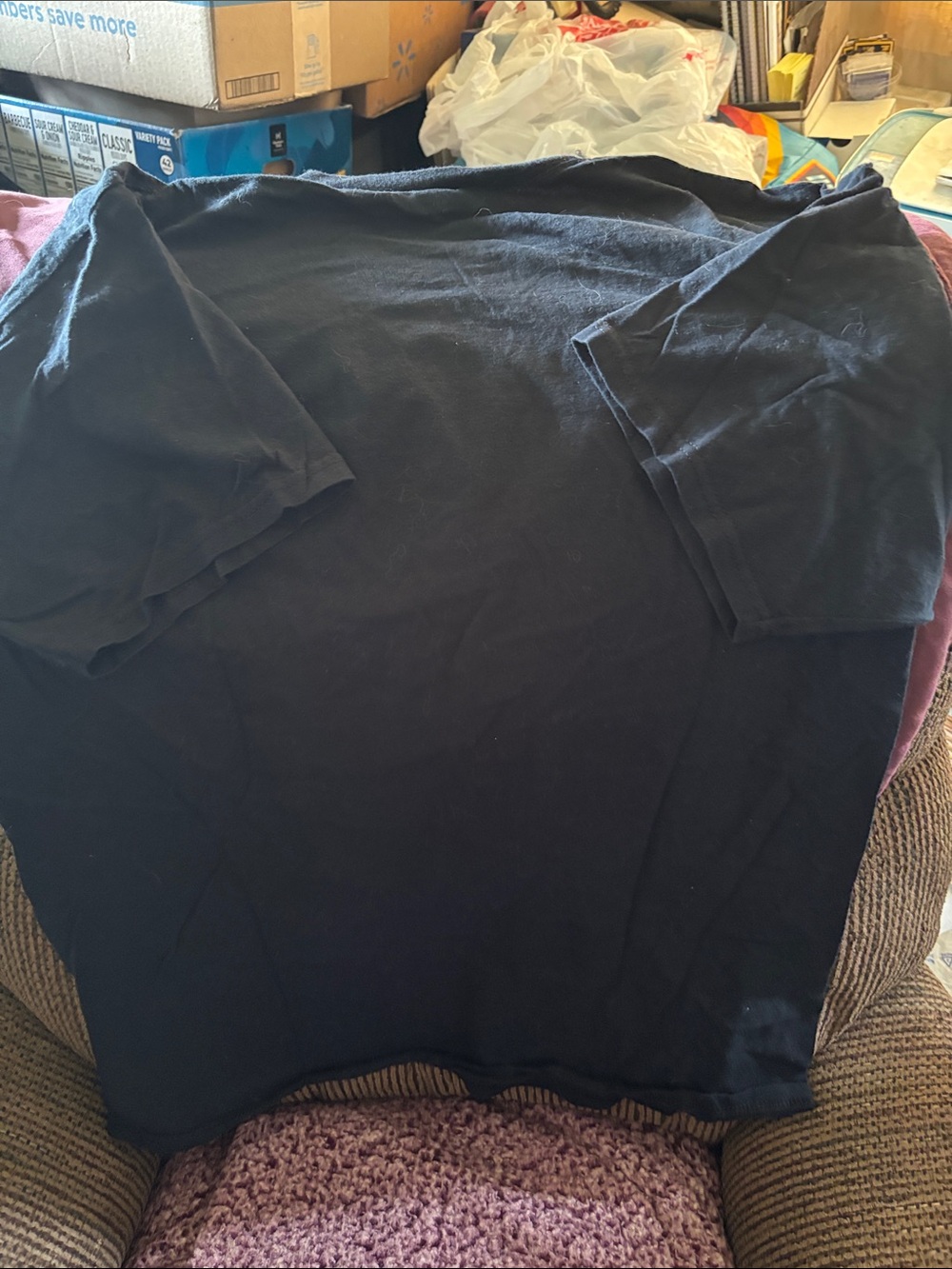 Black Graphic Skull Skeleton T-Shirt by Fruit of the Loom - Picture 3 of 5